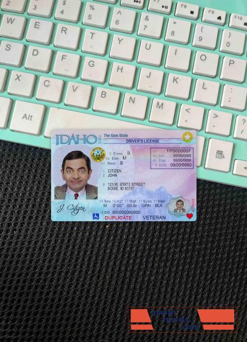 USA Idaho DL photolook FRONT PSD template